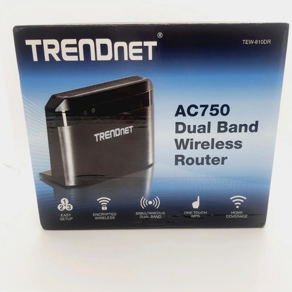 Trendnet TEW-810DR AC750 Dual Band Wireless Router Wi-Fi Wireless N & AC OpenBox - Picture 2 of 4